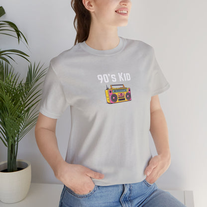 Retro Boombox Tee — 90s Kid Graphic T-Shirt
