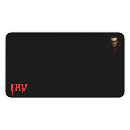 Vampire Portrait Desk Mat | Vampire Blood Drip TRV Mouse Pad - TRV