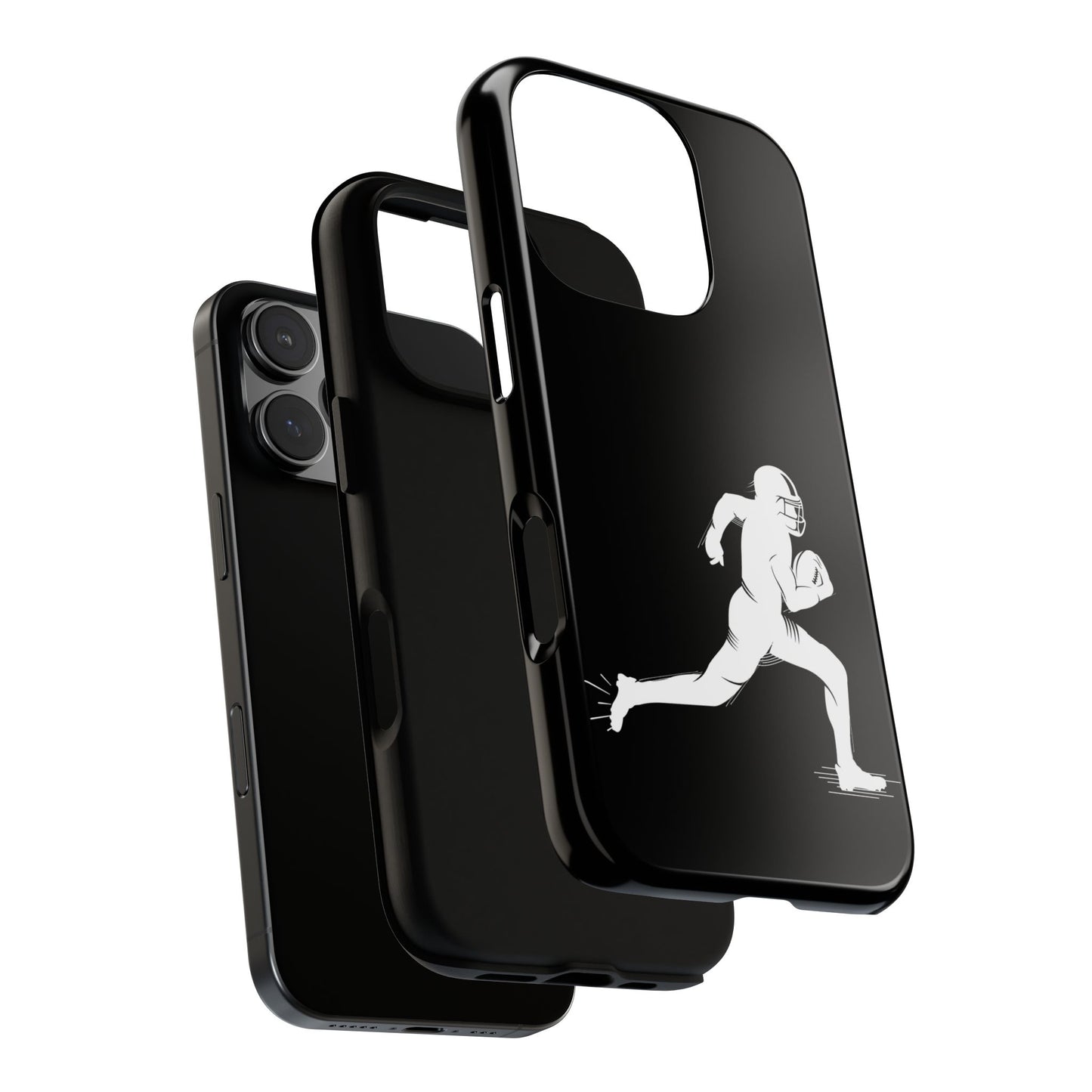 Football Player Phone Case, Tough Cases, Sports Phone Cover, Gift for Athletes, iPhone & Samsung Accessories, Running Player Design - TRV
