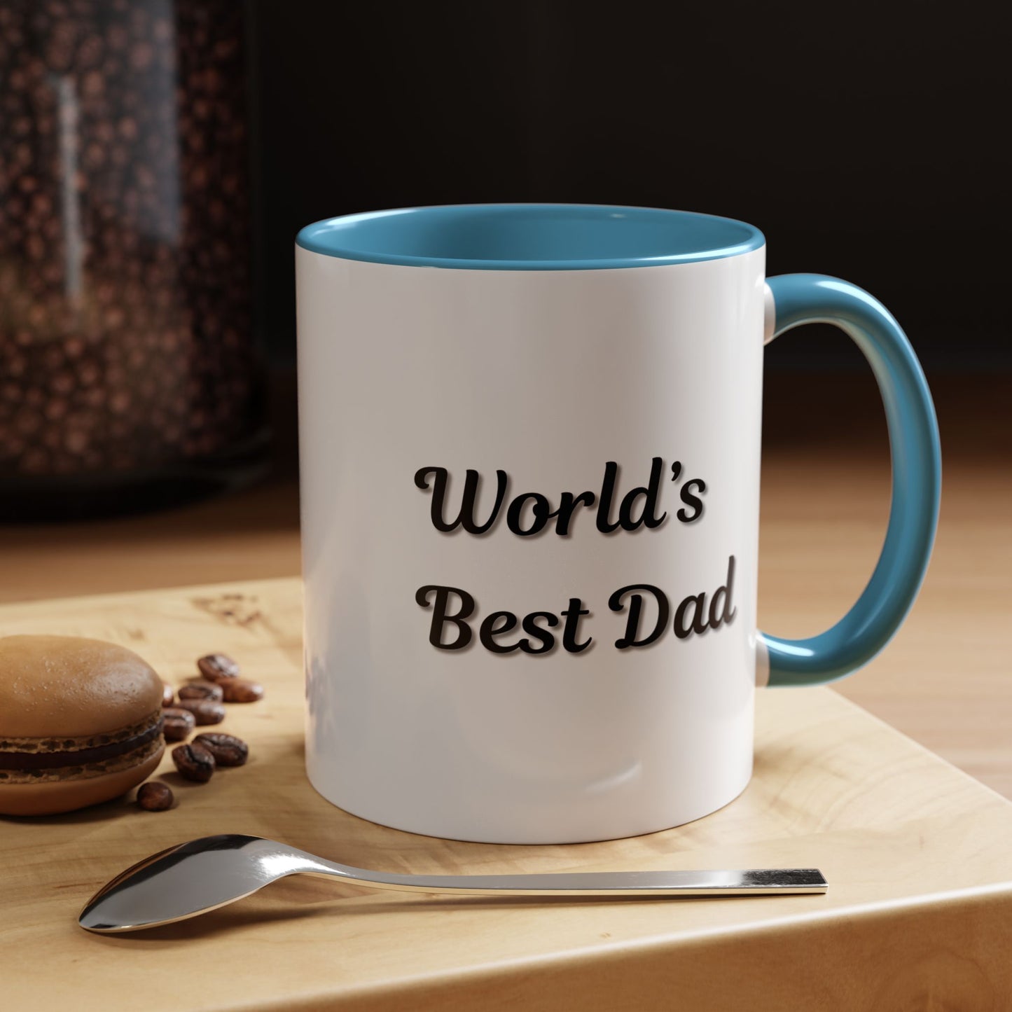 Father's Day Accent Mug, Best Dad Coffee Cup, Father's Day Gift, Novelty Mug, Ceramic Mug, Father's Day Present
