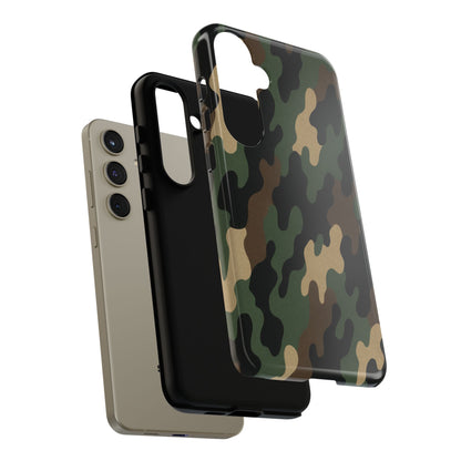 Camouflage Phone Case, Tough Cases, Military Style, Unique Phone Accessories, Gift for Him, Durable Phone Cover - TRV