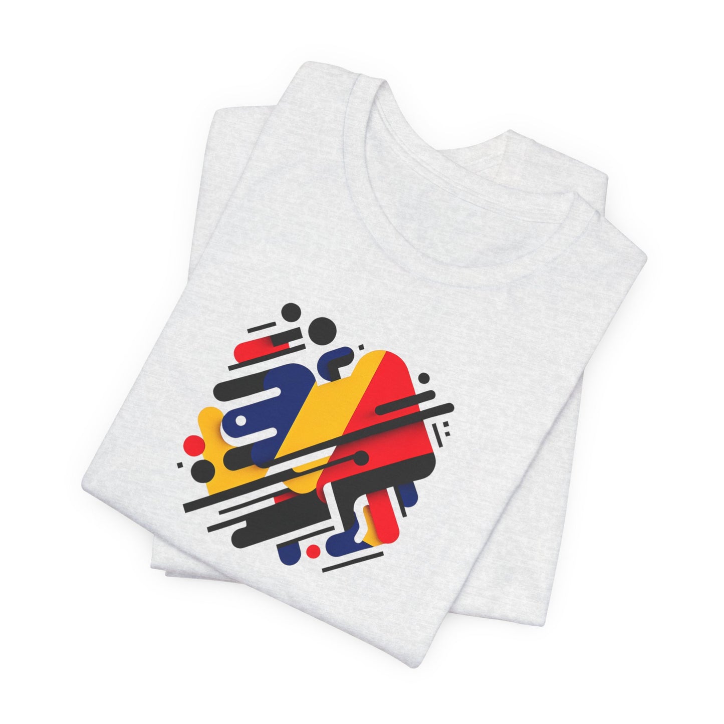 Artistic Heart Unisex Jersey Tee - Vibrant Graphic Tee, Casual Wear, Gift for Art Lovers, Birthday Surprise, Everyday Comfort - TRV