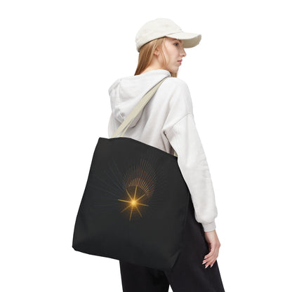 Radiant Starburst Tote Bag | Golden Light Celestial Design - TRV