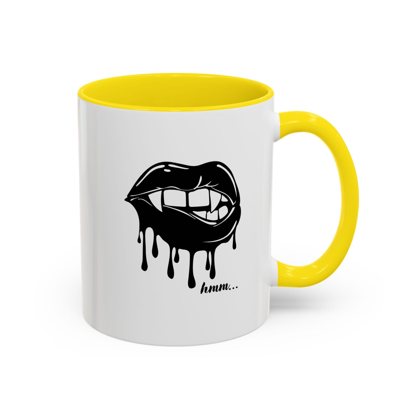 Vampire Lip Accent Coffee Mug - 11oz & 15oz - Unique Halloween Gift