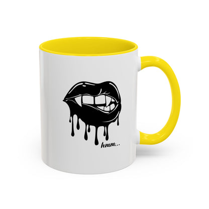 Vampire Lip Accent Coffee Mug - 11oz & 15oz - Unique Halloween Gift