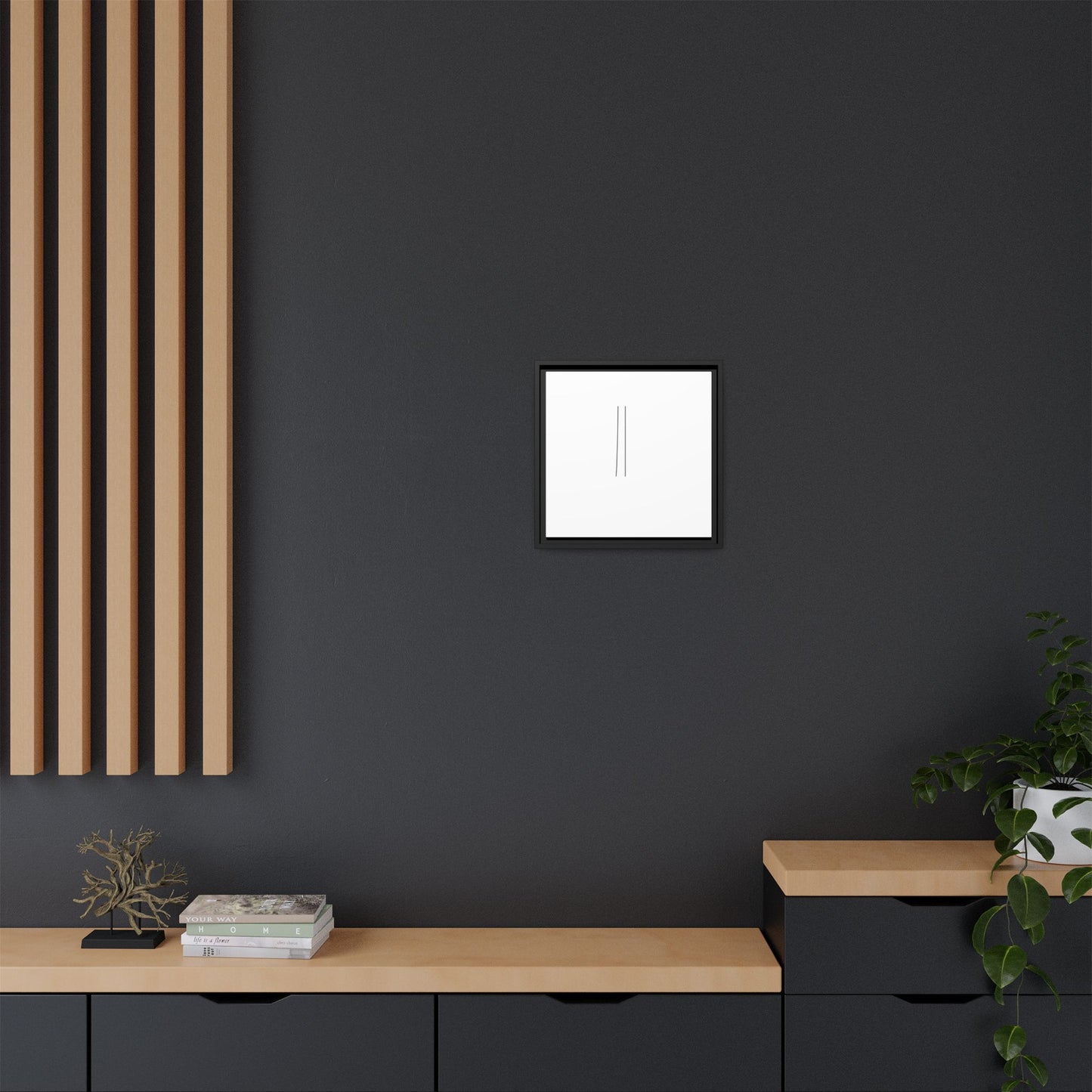 Minimal Line Art | Matte Canvas Framed