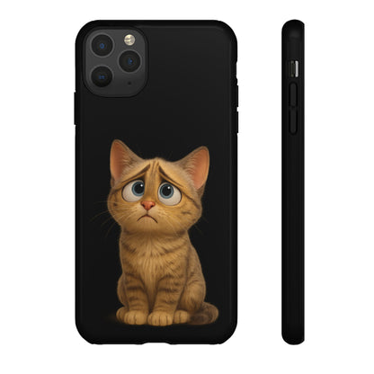 Cute Cat Phone Case, Adorable Kitty Cover, Pet Lover Gift, Unique Animal Design, Customizable Mobile Case - TRV