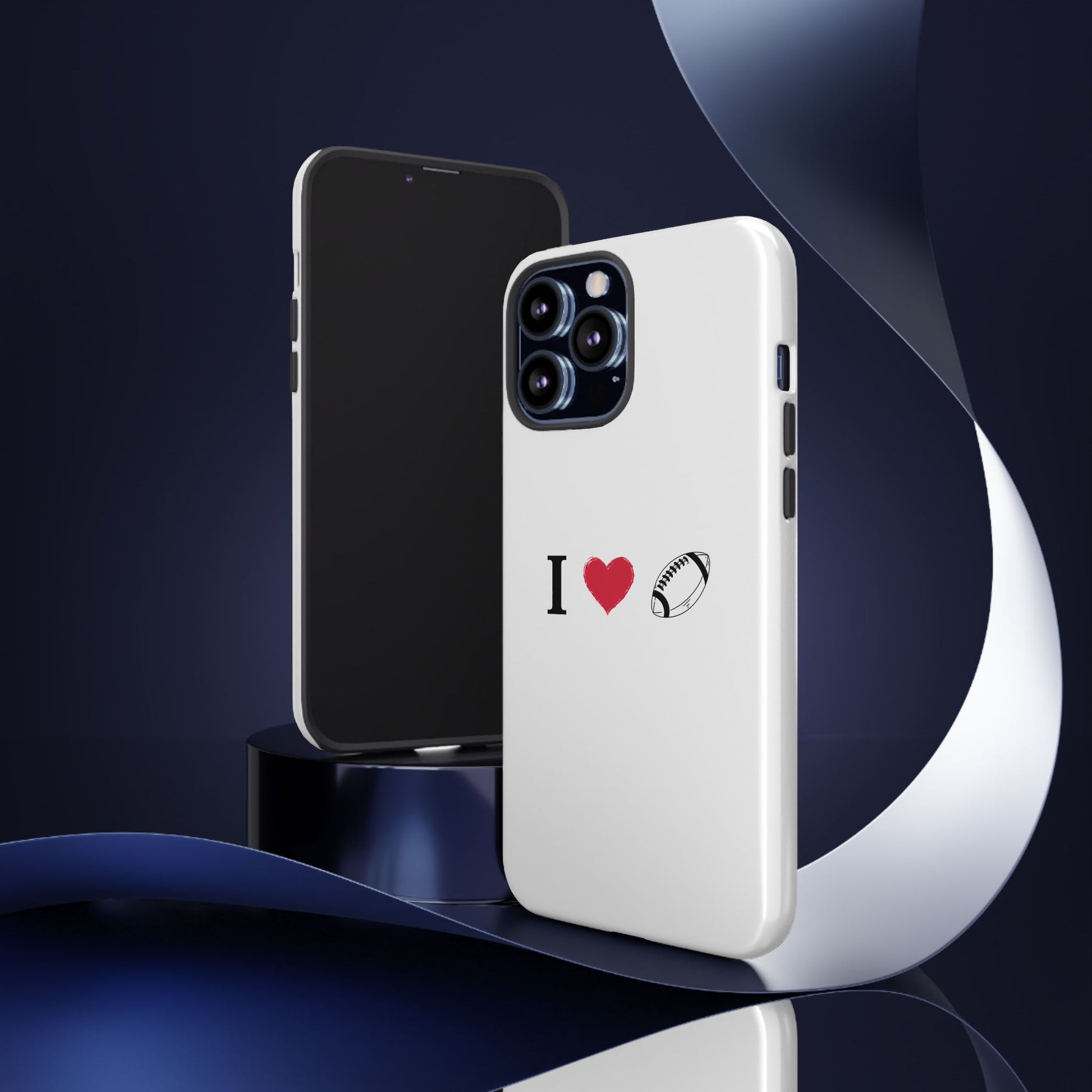 Football Love Phone Case - Tough Cases, Unique Sports Lover Gift, Personalized Cellphone Cover, Birthday Present, Sports Equipment - TRV