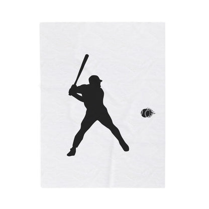 Baseball Player Plush Blanket | Soft Sports Throw, Cozy Gift for Athletes, Home Decor, Game Day Blanket, Perfect for Birthdays - TRV