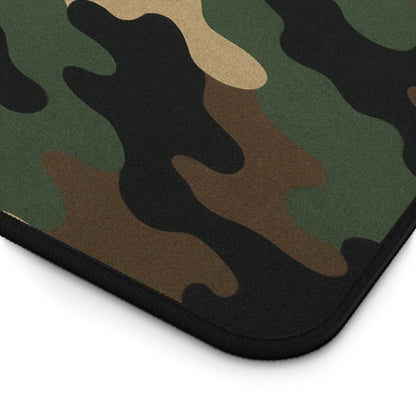 Camouflage Desk Mat - Stylish Workspace Decor, Gamer Mouse Pad, Home Office Accessory, Military Theme, Durable and Functional - TRV