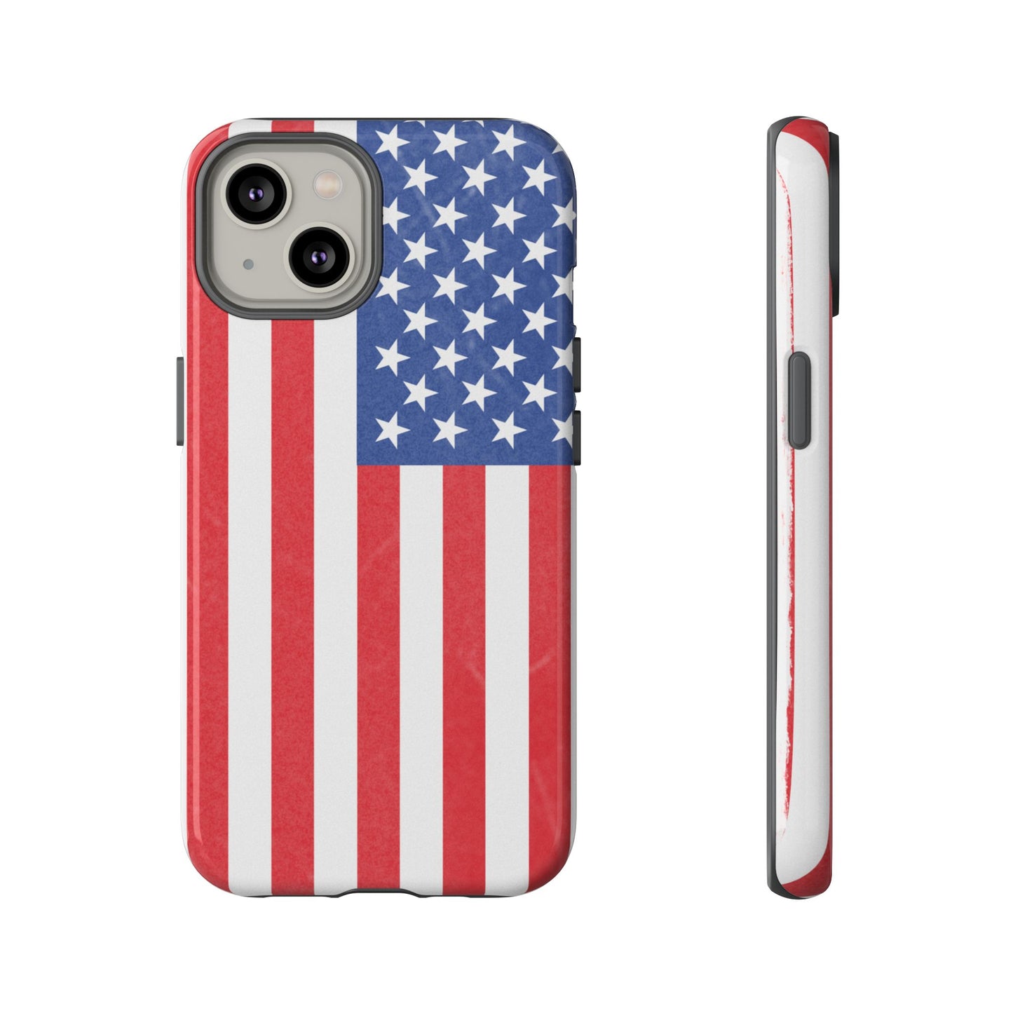 Patriotic Phone Case - Tough Cases for Veterans, USA Lovers, Independence Day, Memorial Day, Flag Design - TRV