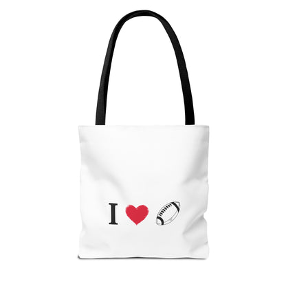 Football Lover's Tote Bag - Perfect for Game Day, Sports Events, Gifts for Fans, Eco-Friendly Carryall, Personal Use, Travel Bag - TRV