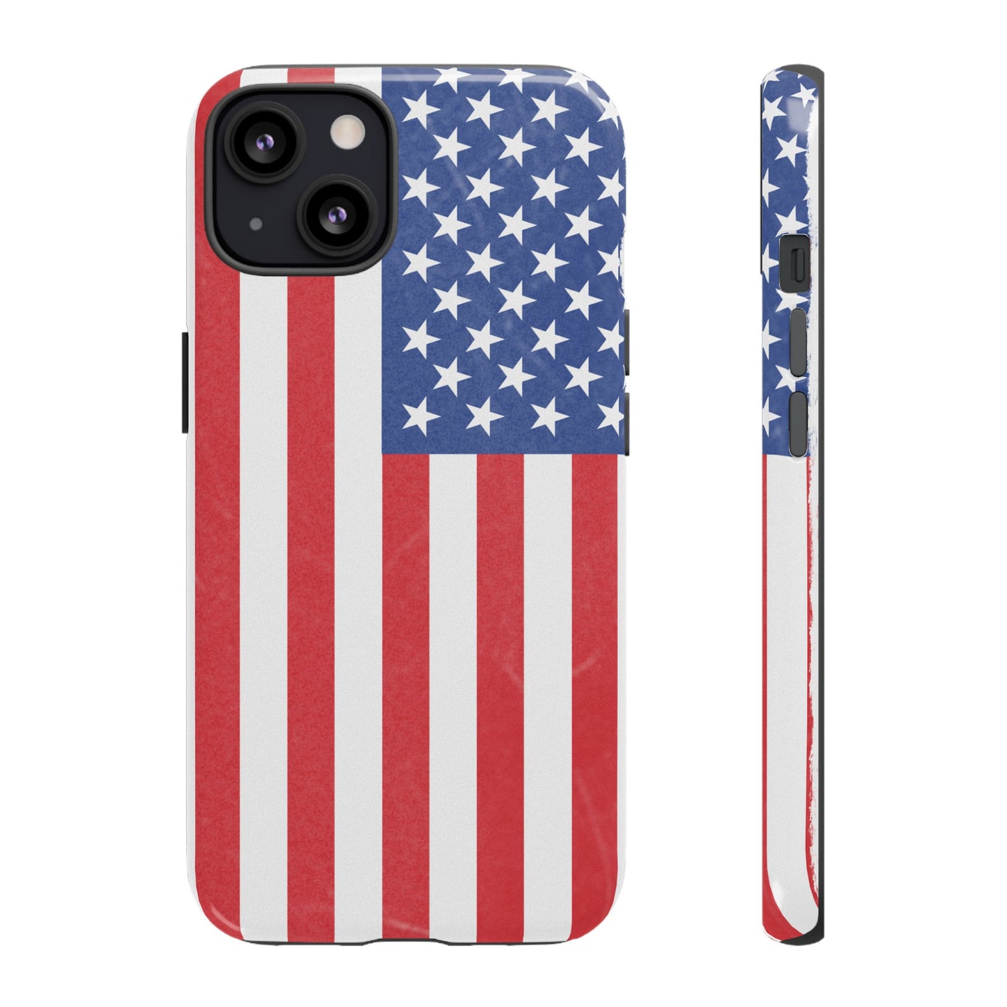 Patriotic Phone Case - Tough Cases for Veterans, USA Lovers, Independence Day, Memorial Day, Flag Design - TRV