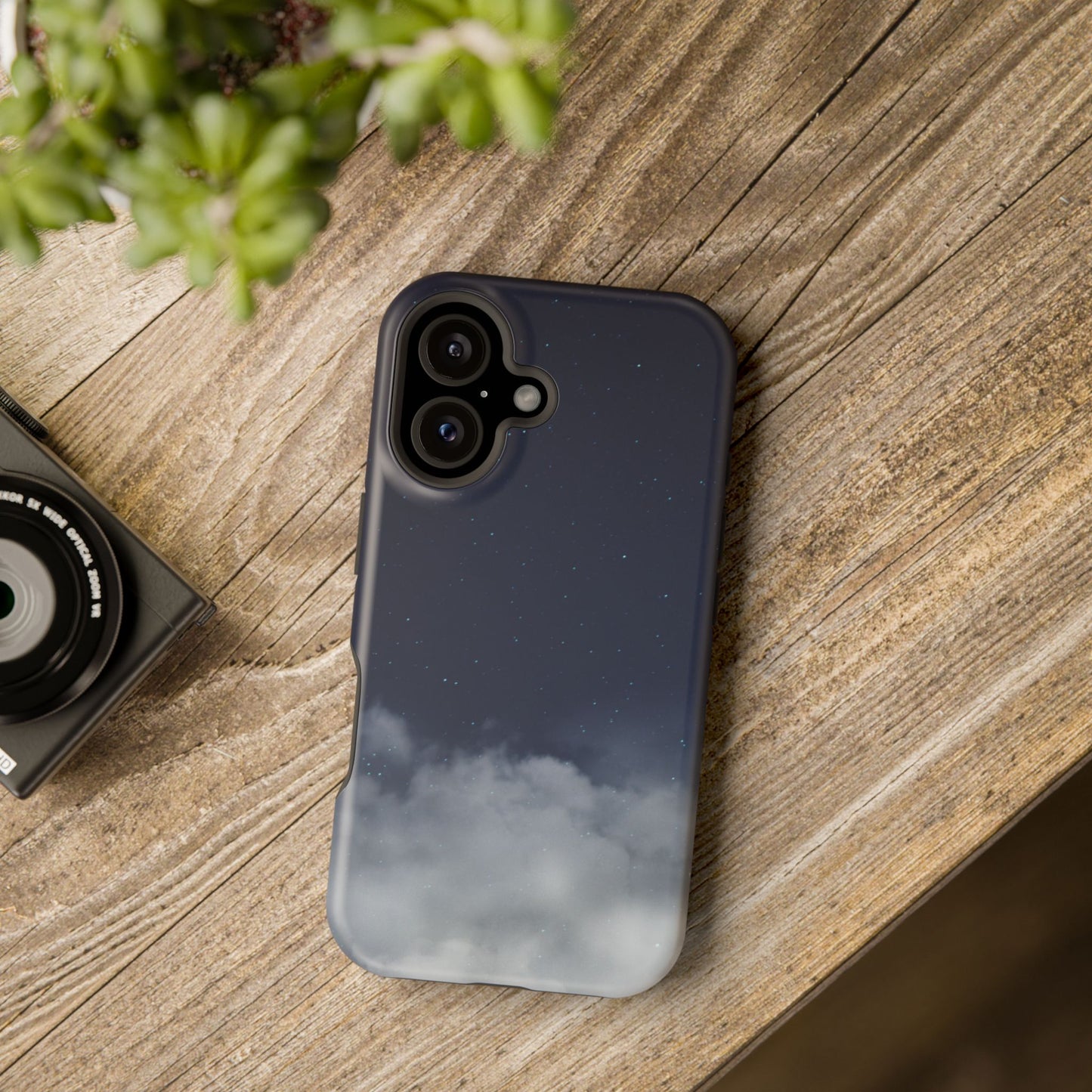 Night Sky Magnetic Impact-Resistant Phone Case — Foggy Cloud Design