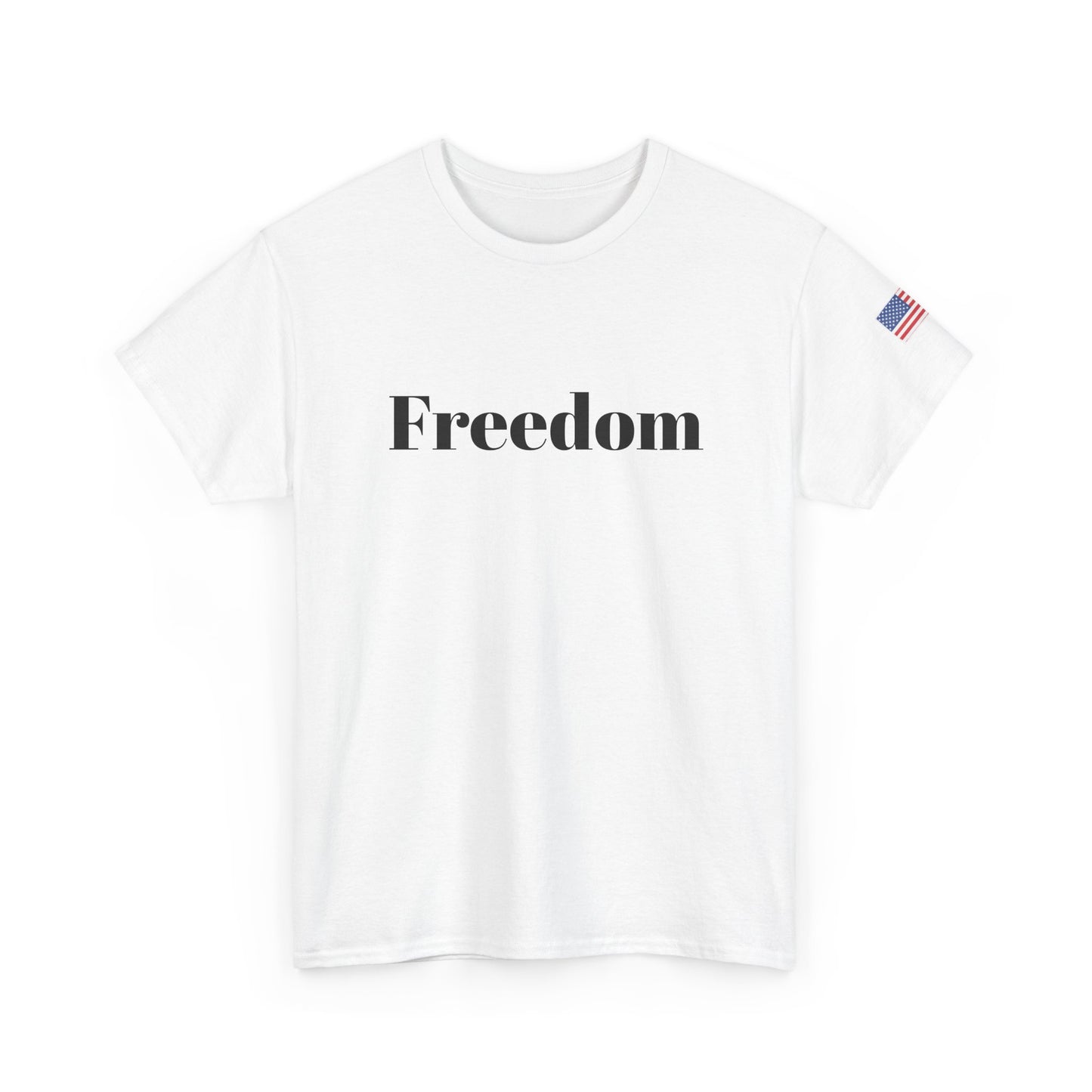 Freedom script tee | T-Shirt, American flag sleeve - TRV