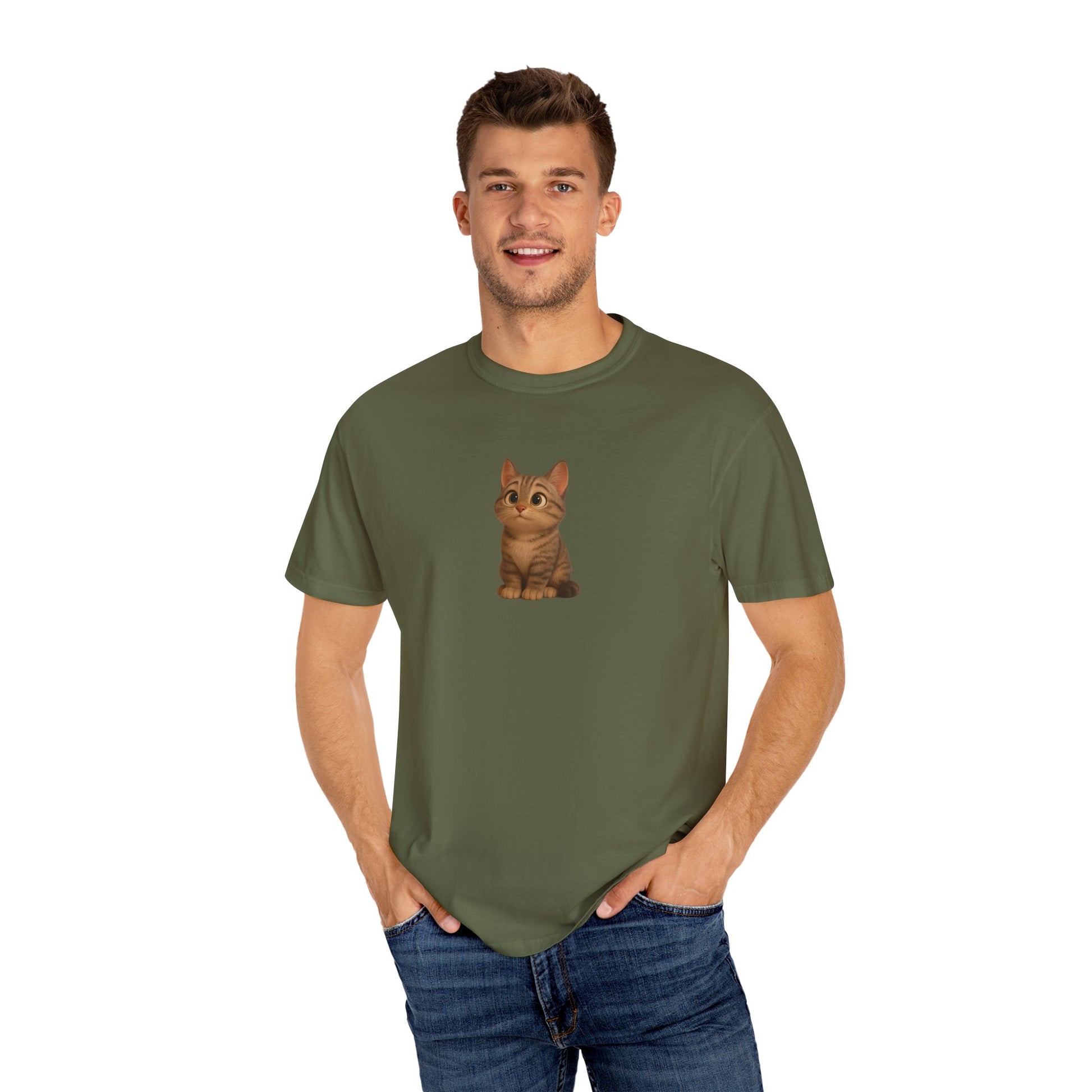 Cute Cat Graphic T-Shirt, Casual Wear, Cat Lover Gift, Everyday Tee, Animal Lover Apparel, Perfect for Birthdays & Holidays - TRV