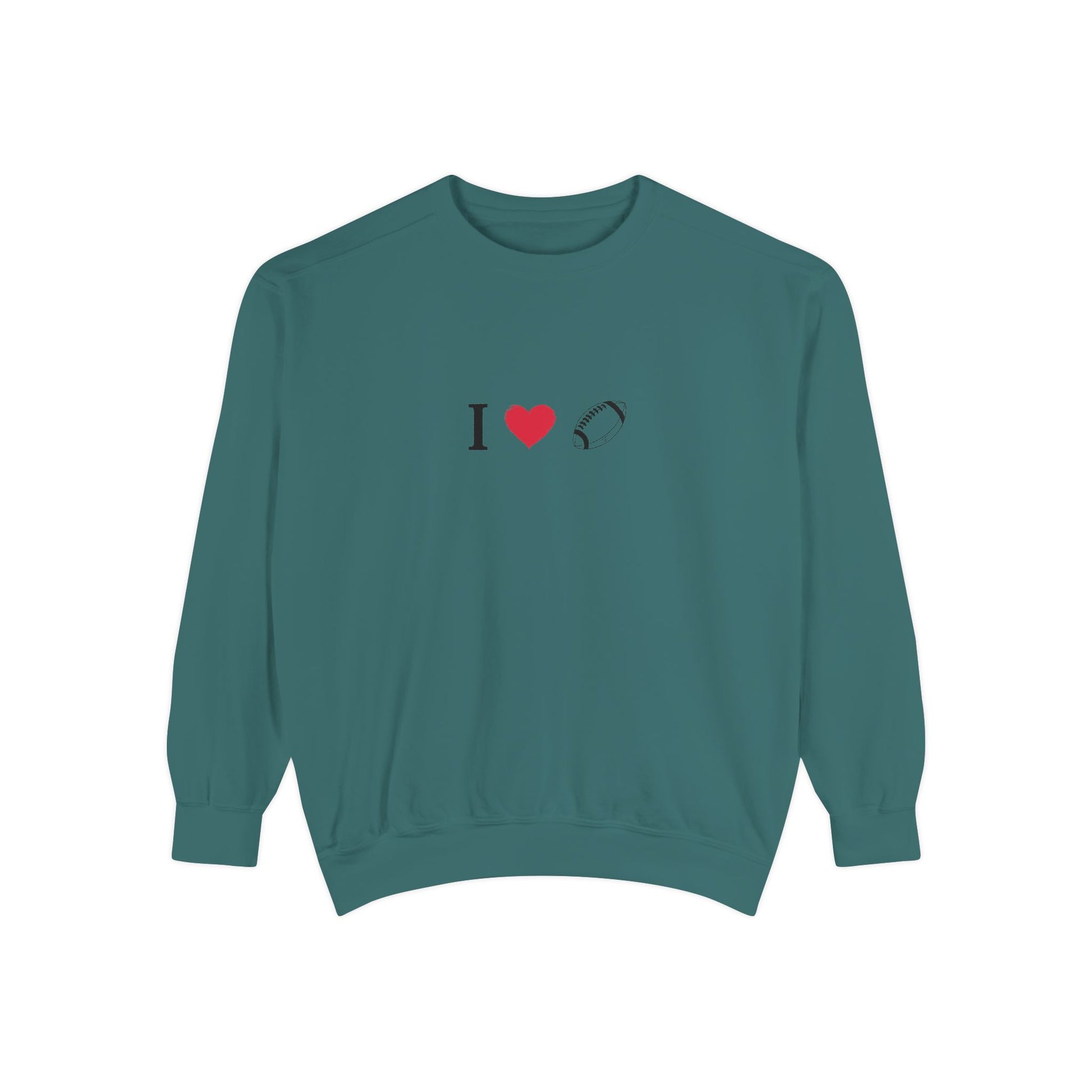 Unisex Sweatshirt, I love Football, Cozy, Perfect for Everyday Wear, Gift Idea for Friends, Couples, and Special Occasions - TRV