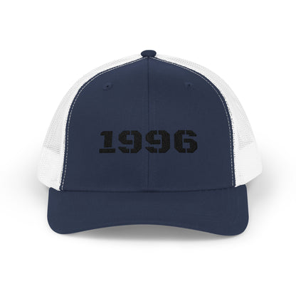 Vintage 1996 Snapback Trucker Cap, Retro Hat, Birthday Gift, Cool Dad Cap, Summer Accessory, Casual Streetwear - TRV