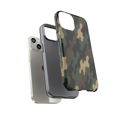 Camouflage Phone Case, Tough Cases, Military Style, Unique Phone Accessories, Gift for Him, Durable Phone Cover - TRV