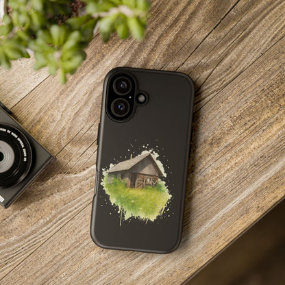 Rustic Farmhouse Phone Case, Cute Cottage Design, Tough Cases for Nature Lovers, Eco-Friendly Gift, Customizable Tech Accessories - TRV