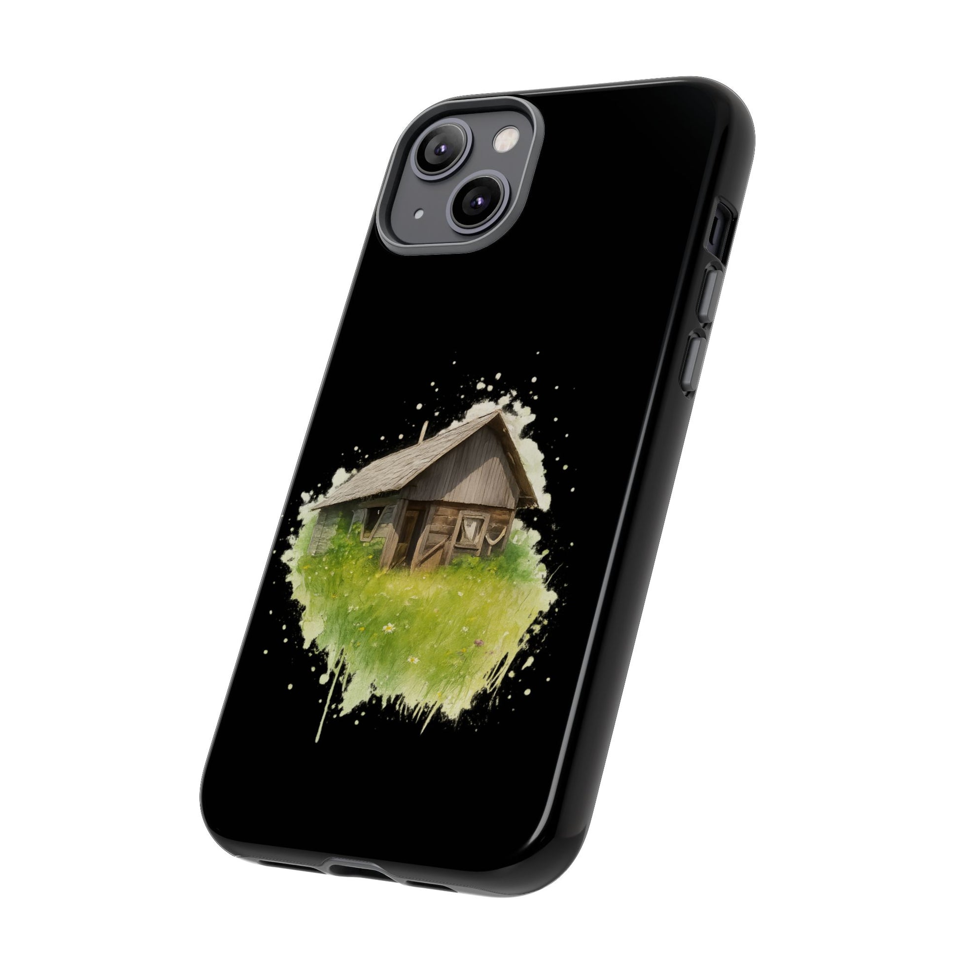 Rustic Farmhouse Phone Case, Cute Cottage Design, Tough Cases for Nature Lovers, Eco-Friendly Gift, Customizable Tech Accessories - TRV