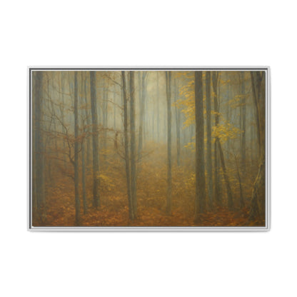Framed Matte Canvas Art | Serenity in the Forest | Nature Wall Decor, Home Gallery, Cozy Living Room, Gift for Nature Lovers - TRV
