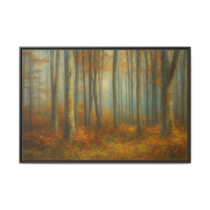 Autumn Forest Canvas Art, Framed Wall Decor, Rustic Home Decor, Nature Artwork, Gift for Nature Lovers - TRV