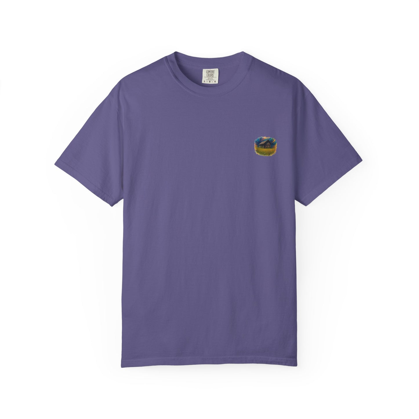 Rustic Landscape T-shirt | Relaxed Fit Tee, Casual Wear, Nature Lover Gift, Summer Outing Top, Eco-Friendly Apparel - TRV