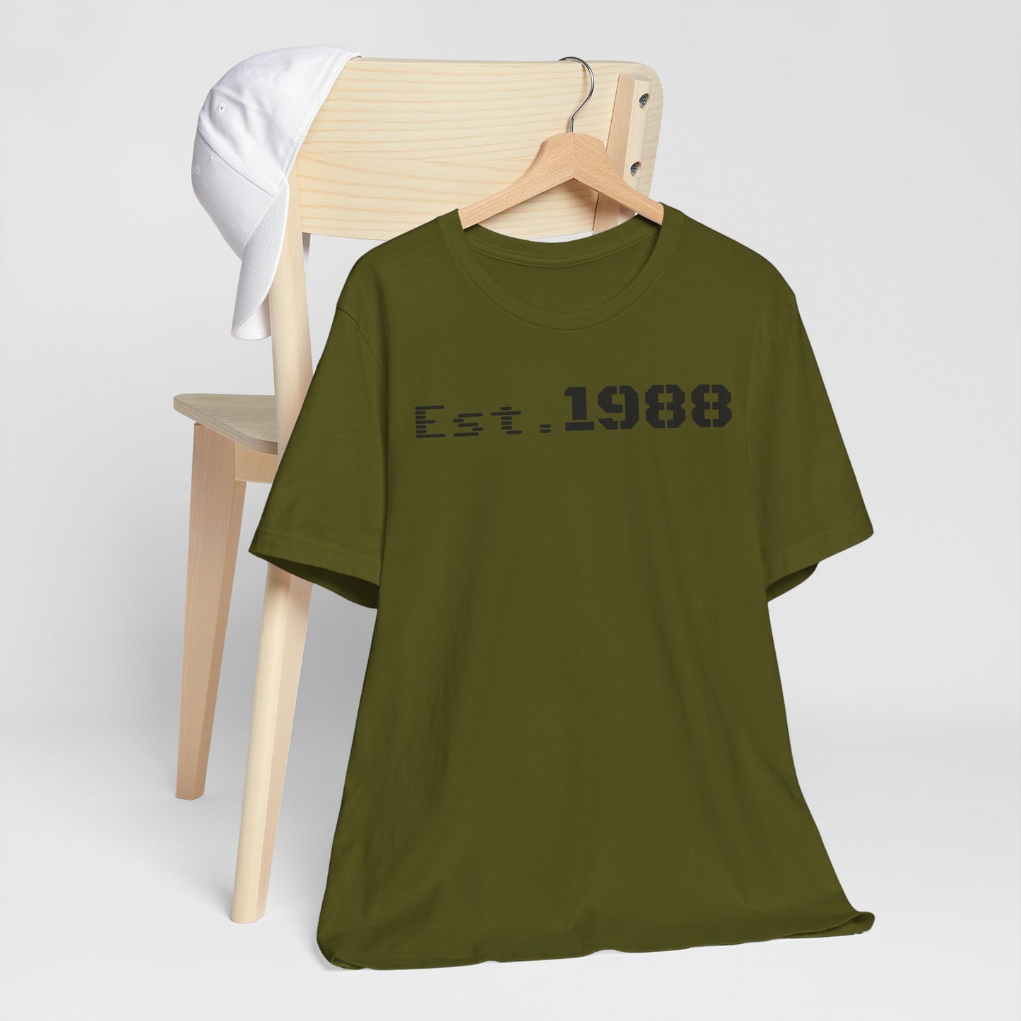 Est. 1988 Unisex Jersey Tee, Vintage Birthday Shirt, Casual Everyday Wear, Gift for Him or Her, Anniversary Celebration Tee