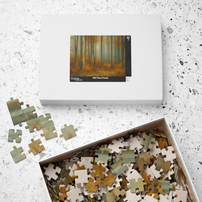 Misty Autumn Forest Puzzle | Woodland Trees Jigsaw - TRV