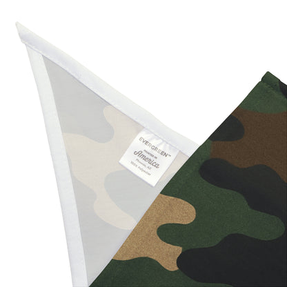 Camouflage Dog Bandana — Green Camo Pet Scarf for Dogs & Cats