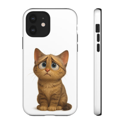 Cute Cat Phone Case, Funny Kitty Case, Animal Lover Gift, Cat Lover Accessory, Unique Cat Design Case, Pet Mom Gift - TRV