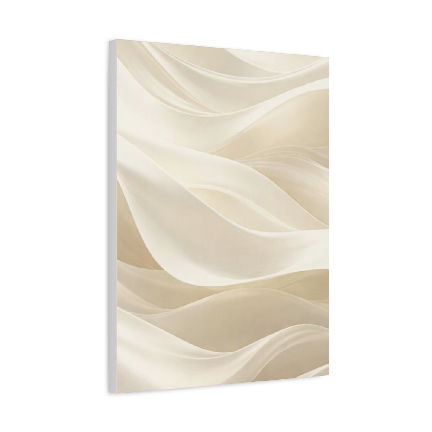 Neutral Abstract Wave Art Matte Canvas