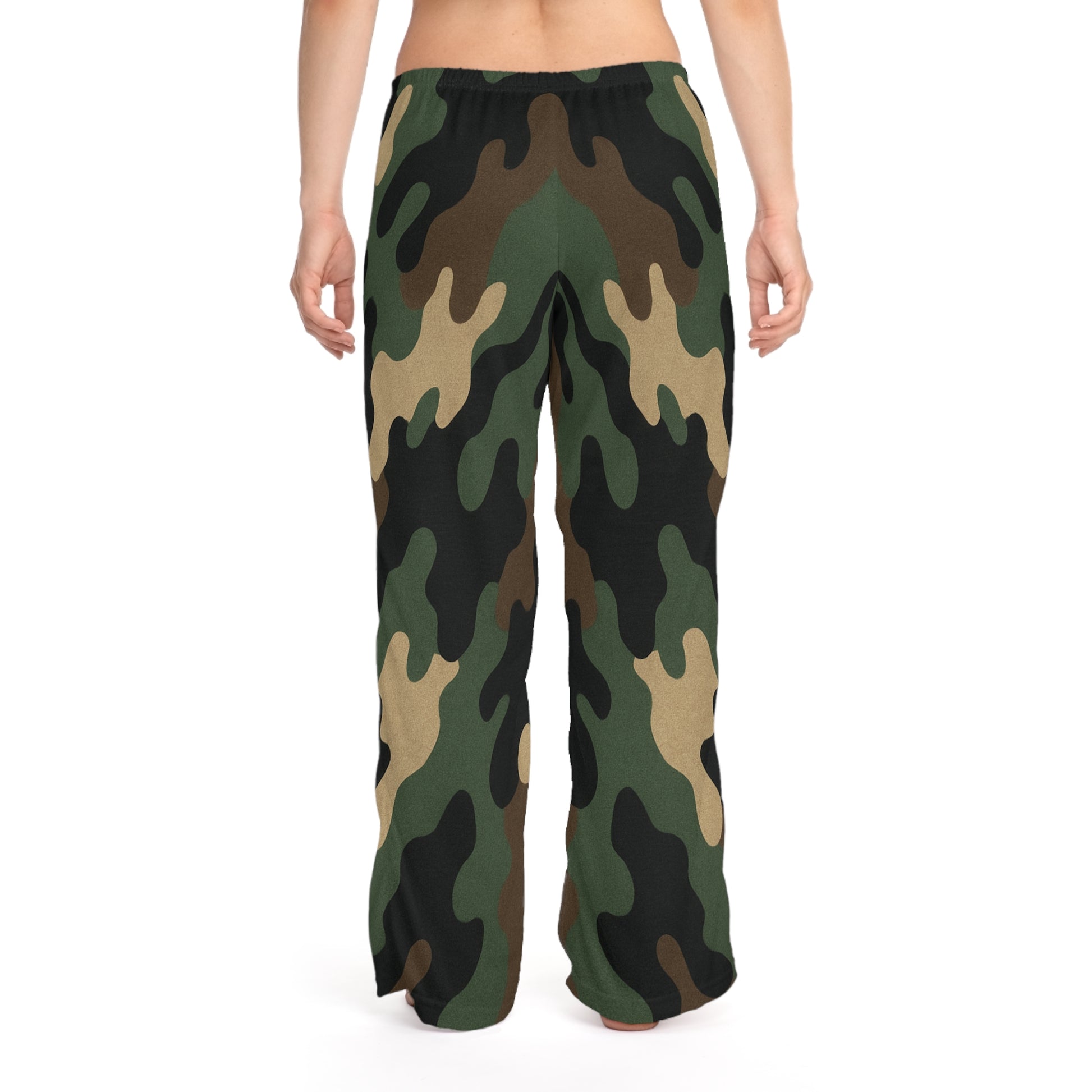 Camo Print Women's Pajama Pants | Comfortable Sleepwear for Relaxing Nights, Gift for Her, Cozy Lounge Pants, Stylish Loungewear, Camo PJs - TRV