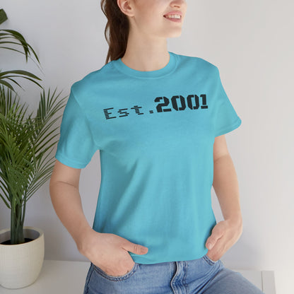 Est. 2001 Unisex Tee - Timeless Casual Wear, Birthday Gift, Nostalgic Fashion, Everyday Comfort, Trendy Streetwear