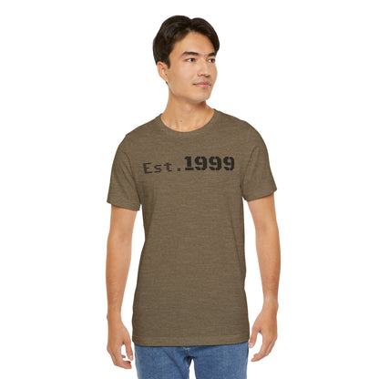 Established 1999 Unisex Tee | Vintage Birth Year Shirt, Casual Birthday Gift, Personalized Family Reunion Apparel, Retro Style [...] - TRV