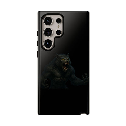 Werewolf Phone Case, Tough Cases, Black Panther Design, Gift for Animal Lovers, Phone Accessories, Fierce Phone Protection - TRV