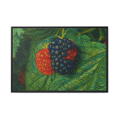 Van Gogh Style Blackberry Canvas Art, Framed Wall Decor, Botanical Print, Summer Home Decor, Gift for Garden Lovers - TRV