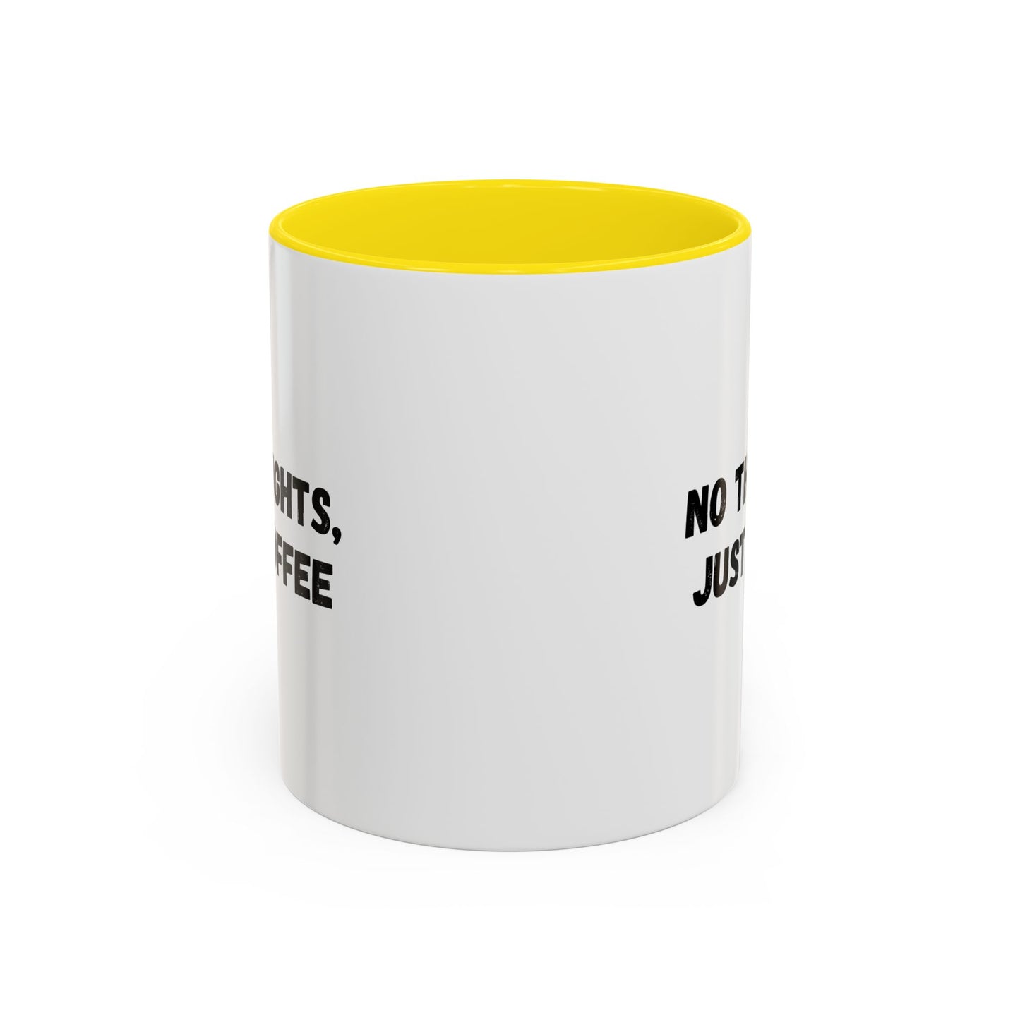 No Thoughts Just Coffee Mug - Fun Coffee Cup, Perfect for Coffee Lovers, Gift for Birthdays, Office Essentials, Unique Caffeine Lover's