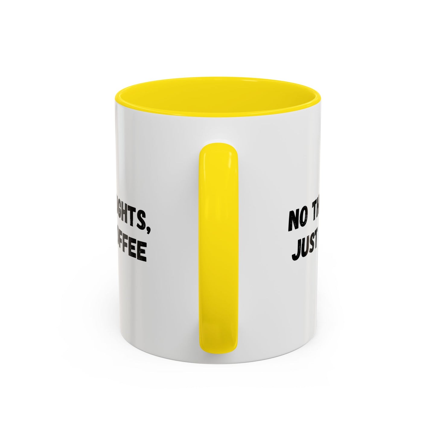 No Thoughts Just Coffee Mug - Fun Coffee Cup, Perfect for Coffee Lovers, Gift for Birthdays, Office Essentials, Unique Caffeine Lover's