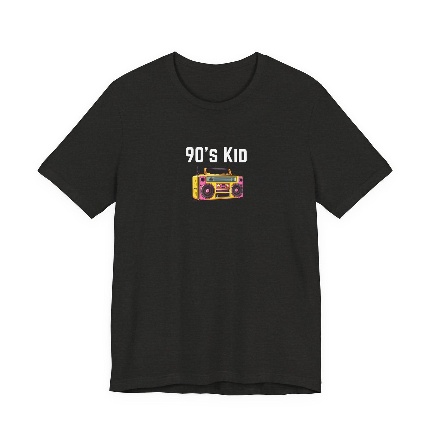 Retro Boombox Tee — 90s Kid Graphic T-Shirt