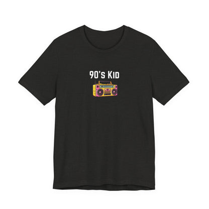 Retro Boombox Tee — 90s Kid Graphic T-Shirt