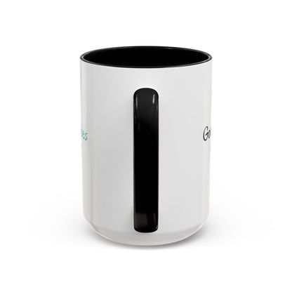 Good Vibes Only Accent Coffee Mug - Positive Energy 11 & 15oz Cup for Happiness, Inspirational Gift, Morning Motivation, Ceramic Tea Cup,