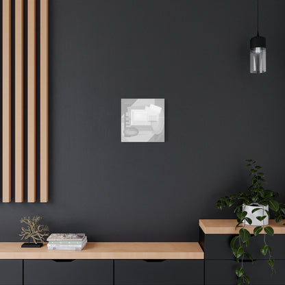 Abstract Geometric Collage Matte Canvas