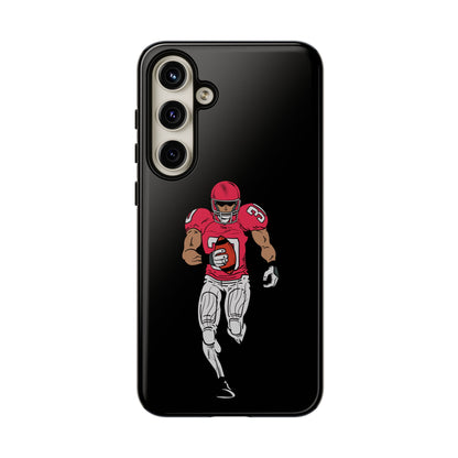 Football Player Tough Phone Case – Protective Black Sports iPhone Case