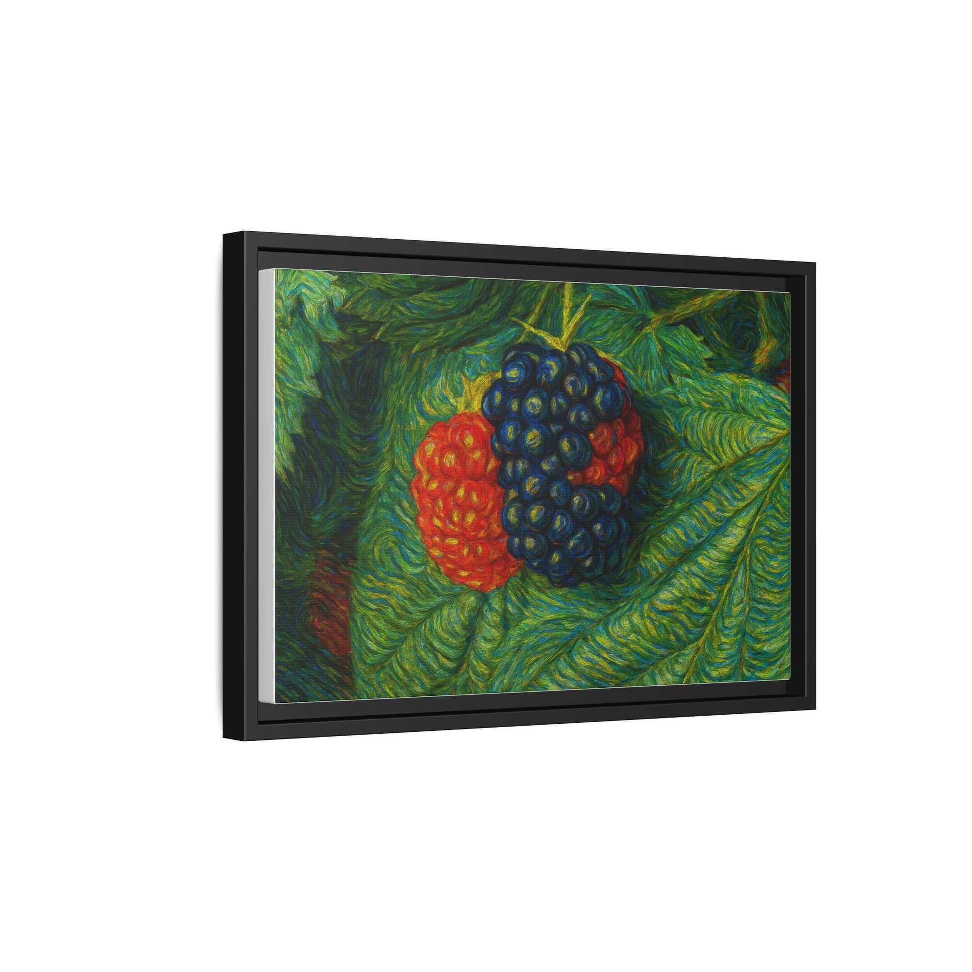 Van Gogh Style Blackberry Canvas Art, Framed Wall Decor, Botanical Print, Summer Home Decor, Gift for Garden Lovers - TRV