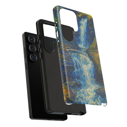 Artistic Phone Case - Waterfall Design, Unique Gift, Phone Accessory, Nature Lover, Original Artwork - TRV