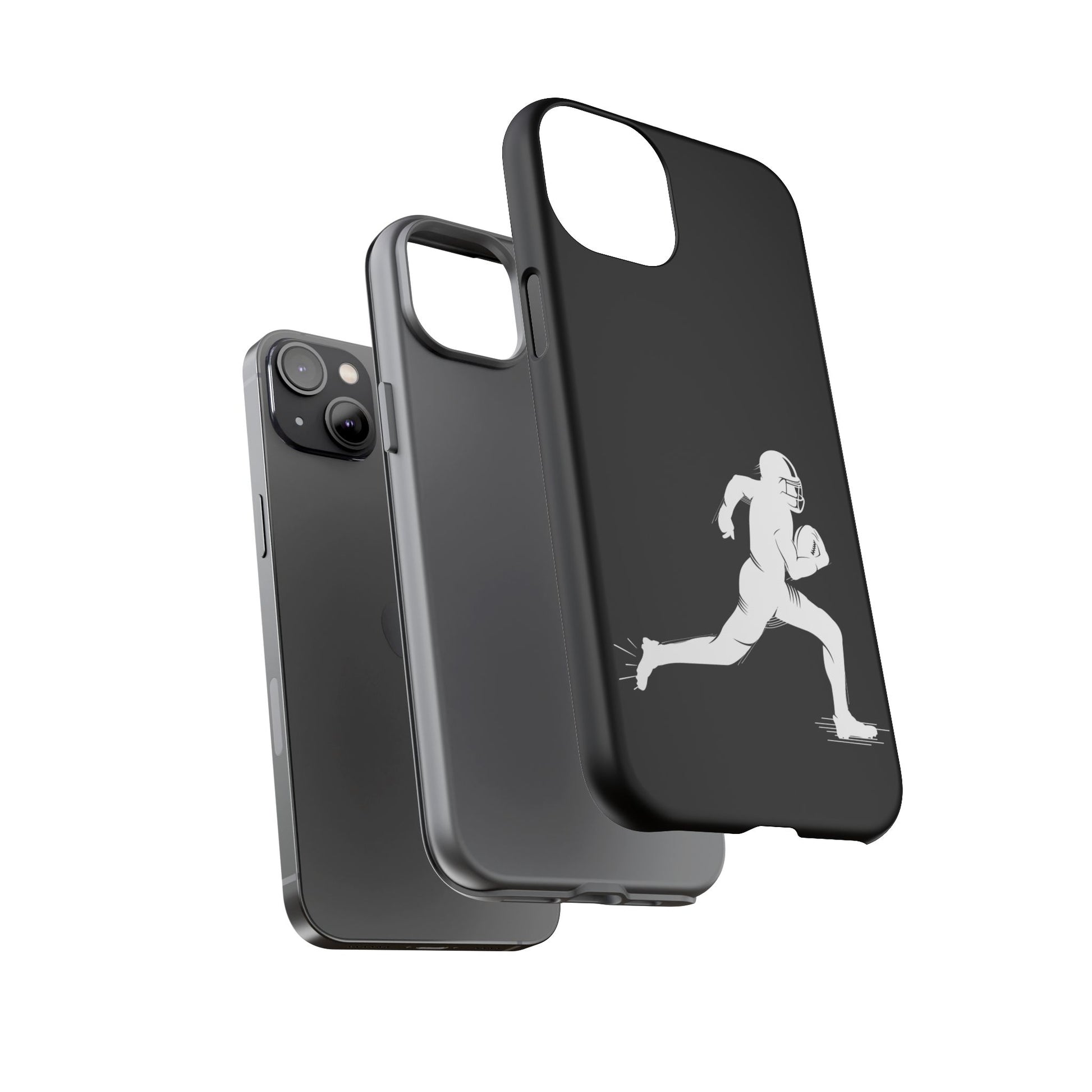 Football Player Phone Case, Tough Cases, Sports Phone Cover, Gift for Athletes, iPhone & Samsung Accessories, Running Player Design - TRV
