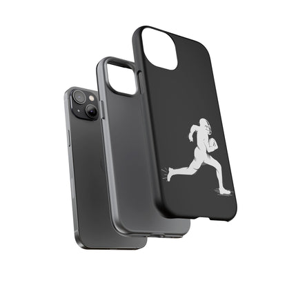 Football Player Phone Case, Tough Cases, Sports Phone Cover, Gift for Athletes, iPhone & Samsung Accessories, Running Player Design - TRV