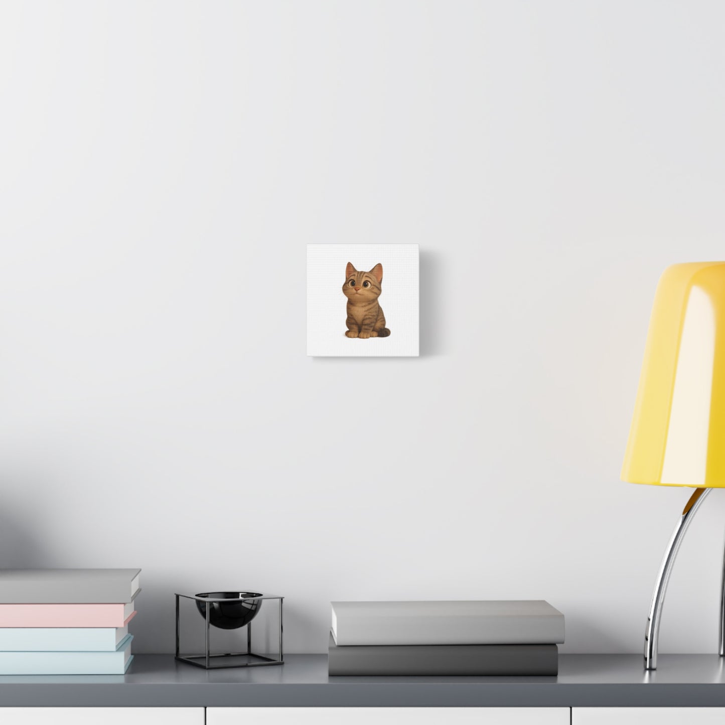 Adorable Cat Canvas Art, Cute Cat Wall Decor, Pet Lover Gift, Nursery Wall Art, Animal Print, Modern Home Decor - TRV